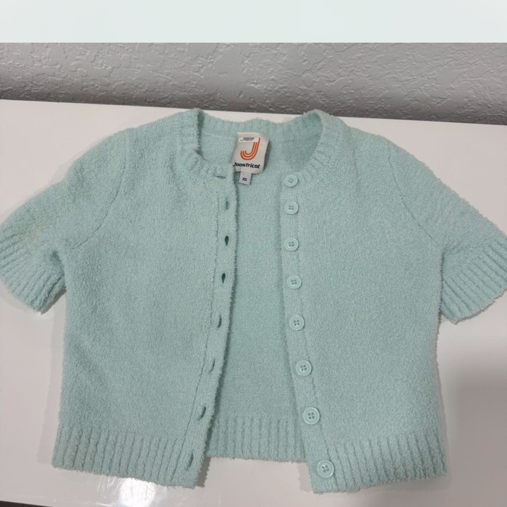 Janie and Jack Light Blue Knit Sweater